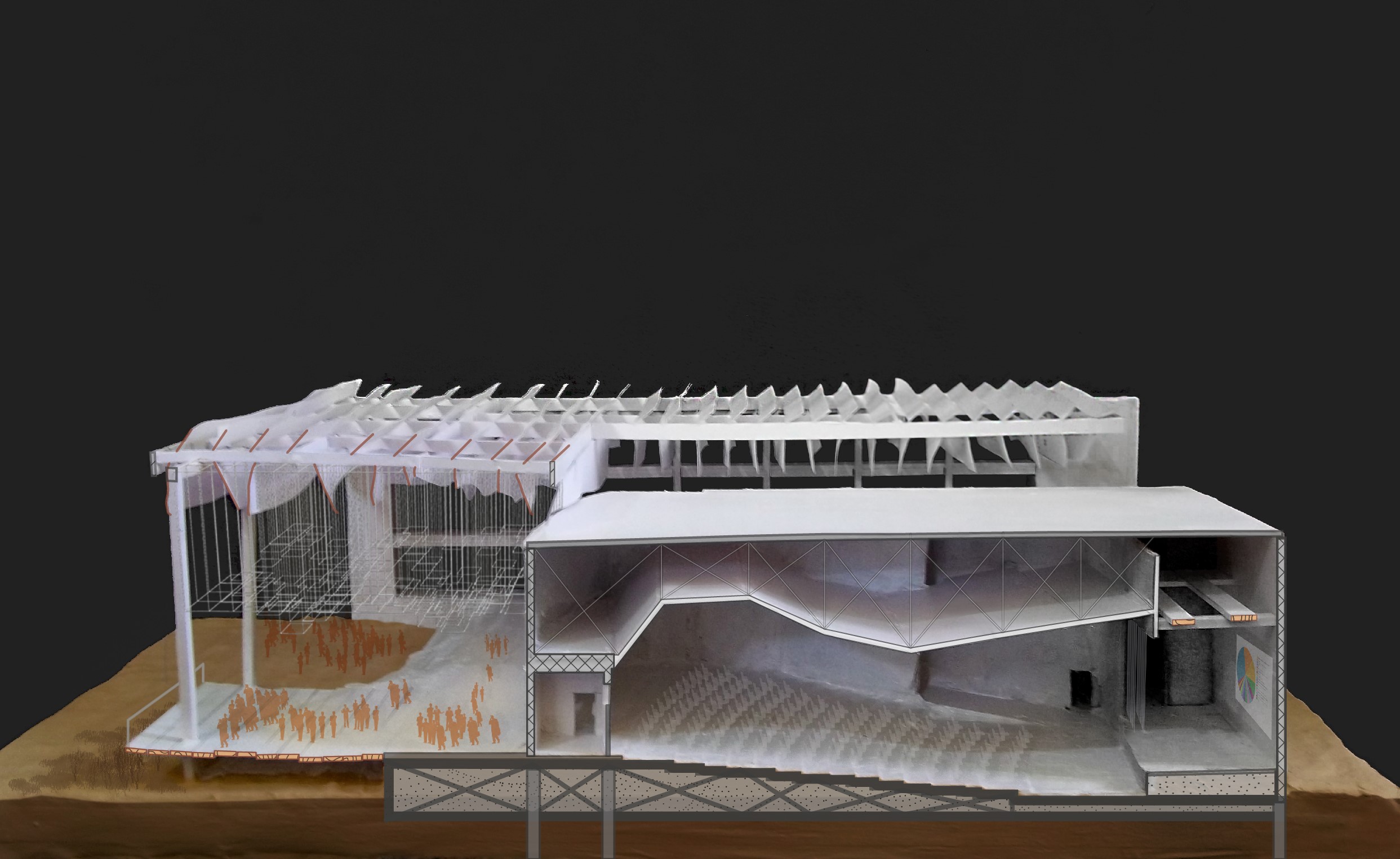 Sectional Model Zoomed in