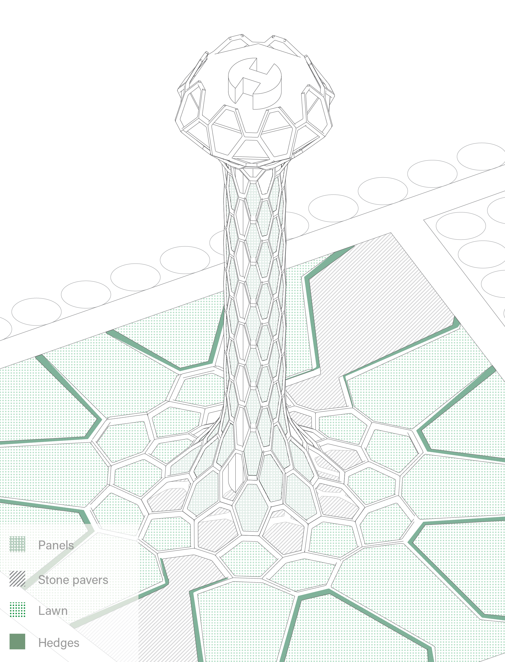 Revolving tower landscape proposal