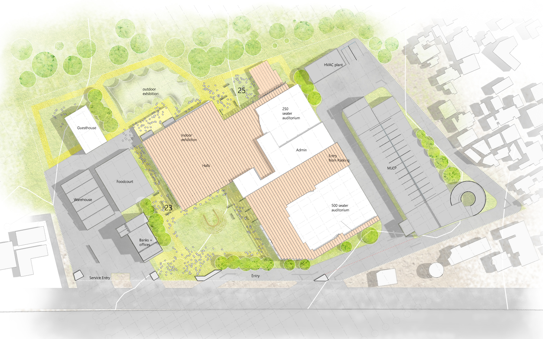 Convention center site plan